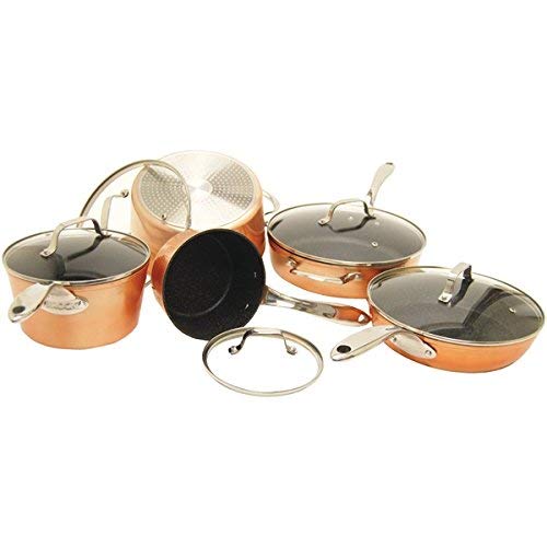 Starfrit 030910-001-0000 10 Piece Copper Cookware Set, Bronze