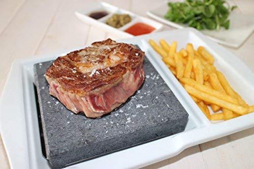 Porcelain Steak on a Stone Set of 4