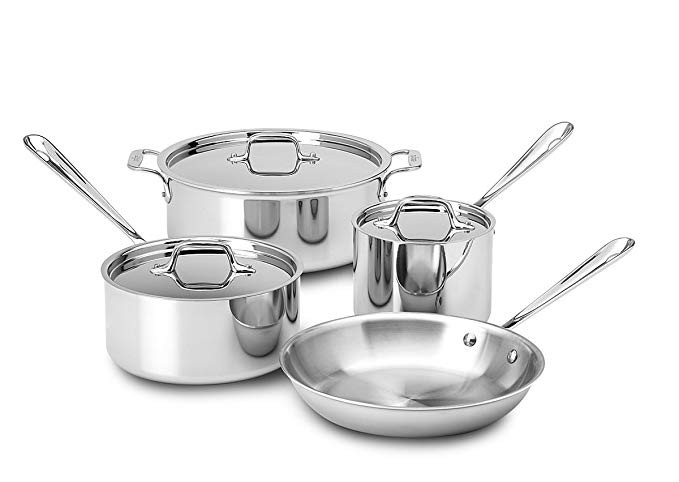 All-Clad 7 Piece Tri - Ply Stainless Steel