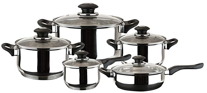 Magefesa 01BXFAMILY10 10-Piece Family Stainless Steel Cookware Set