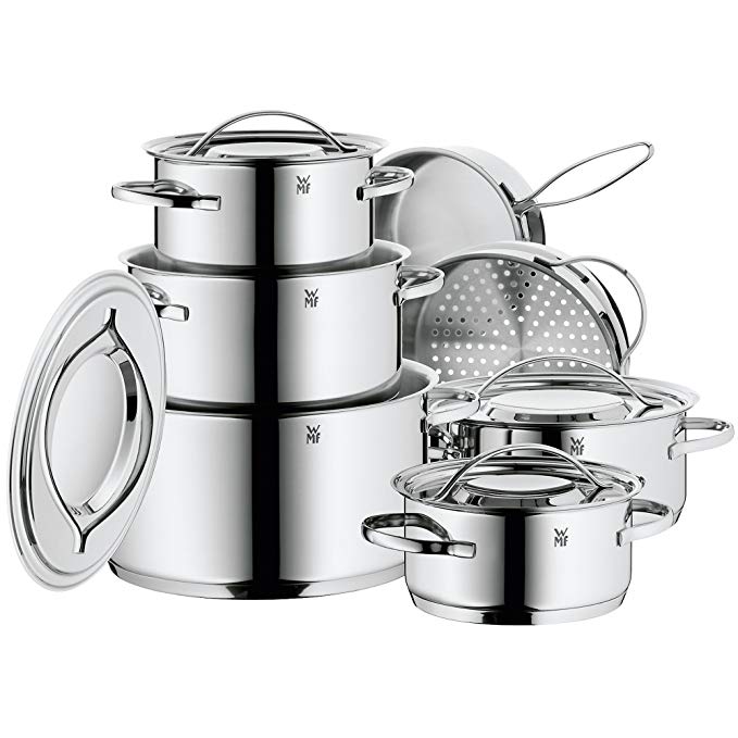 WMF 07 1112 6040 Gala II Cookware Set, Silver