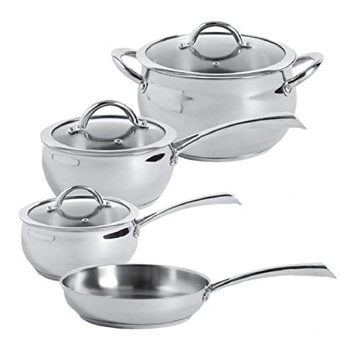 Oster 104392.07 Derrick 7 Piece Cookware Set, Stainless Steel