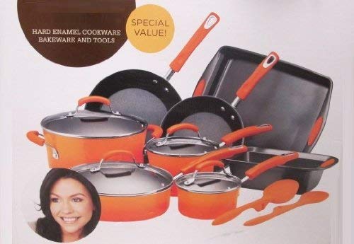 Rachael Ray Hard Enamel Cookware Bakeware Set - 14 piece