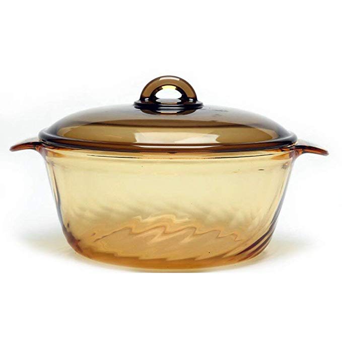 YITA MADE IN FRANCE 2.5L Round Stewpot with Glass Cover for cooking Soup, Frying, Steaming, Deep Frying, Boiling and More