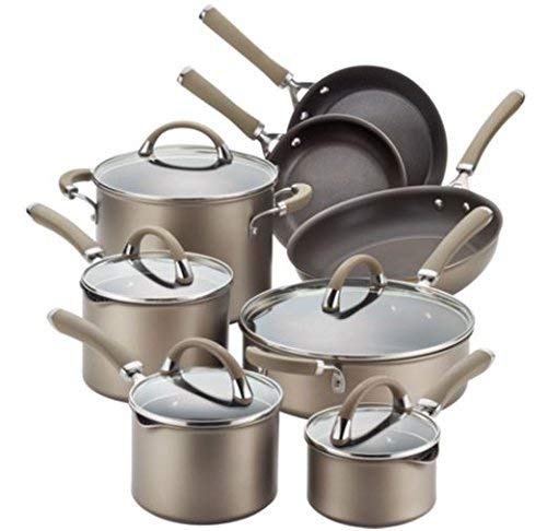 Circulon Premier Professional 13-piece Hard-anodized Cookware Set Stainless Steel Base