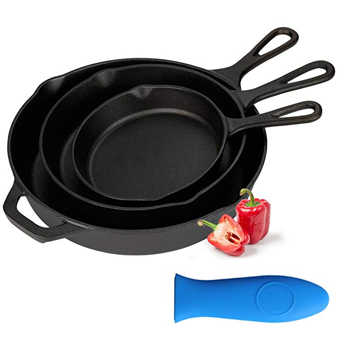 Kookantage Cast Iron Skillet Pre-Seasoned Cookware-6