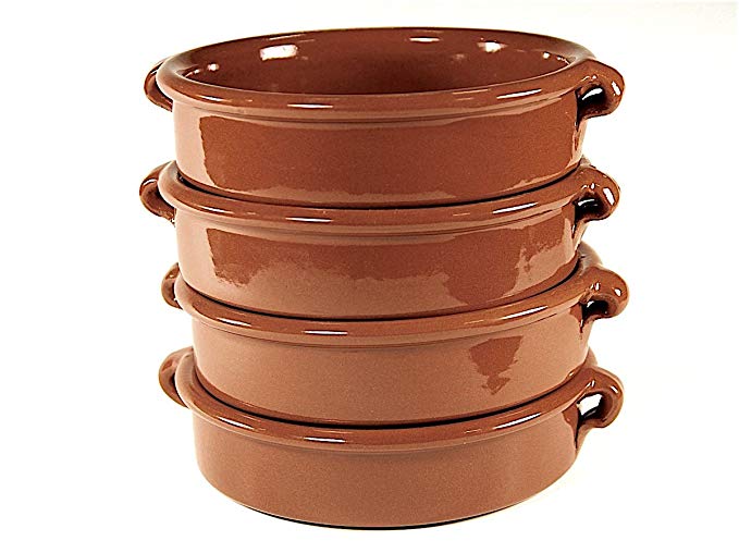 Terra Cotta Cazuelas - 6 Inches (4 Dishes)