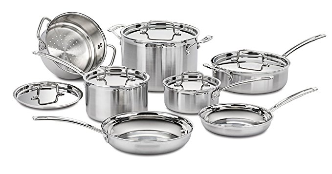 Cuisinart Multiclad Pro Triple Ply Stainless Steel 12-Pc. Set