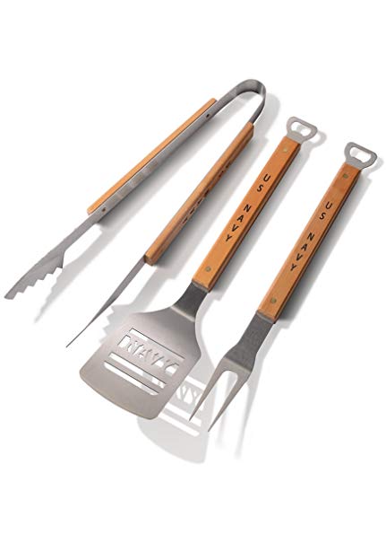 Sportula 3 Piece Stainless Steel BBQ Set, US Navy