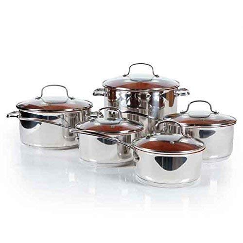 Nuwave Duralon™ Ceramic Non-stick Cookware 10-piece Set with Lids