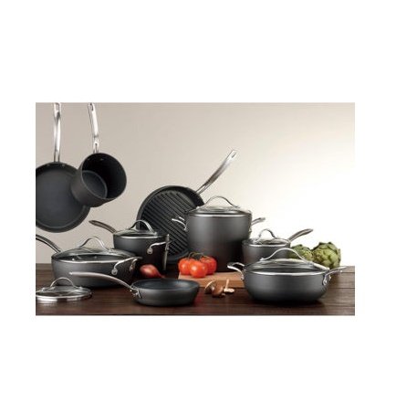 Kirkland Signature™ 15-piece Hard Anodized Cookware Set, Black