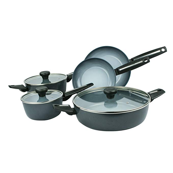 Moneta 12398W Azul Gres 8-Piece Cookware Set