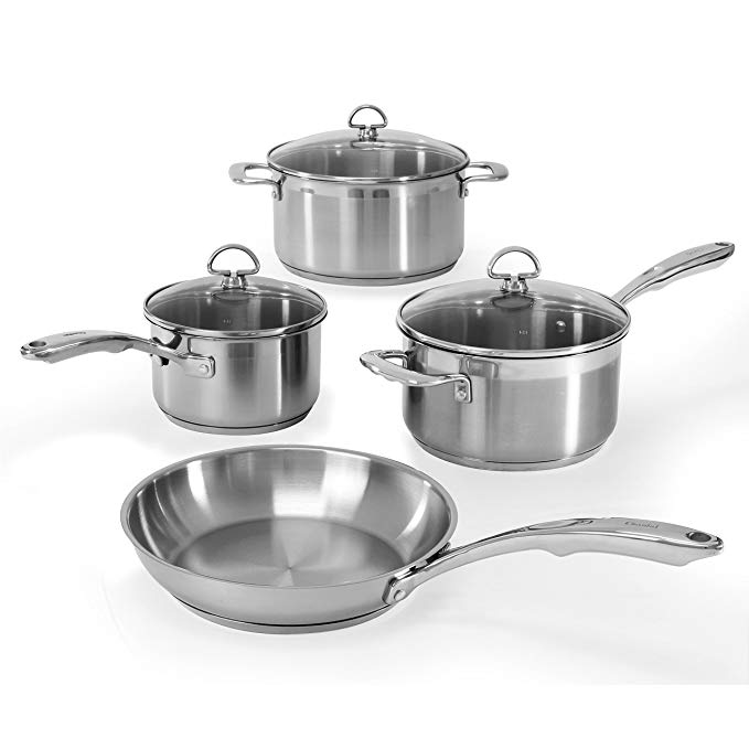 Chantal SLIN-7 Induction 21 Steel 7-Piece Cookware Set